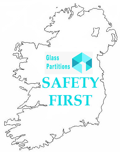 Glass Partitions Ireland - Policies map of Ireland with Glass Partitions Ireland logo inset